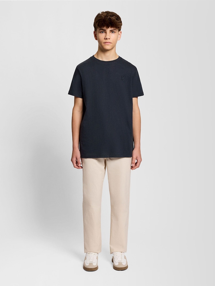 Lyle & Scott T-skjorte i linblanding - Bilde 2 av 8