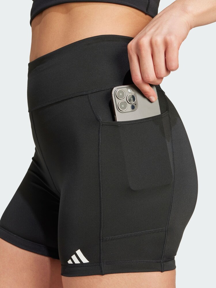 adidas Black Own The Run Short Leggings - Image 1 of 5
