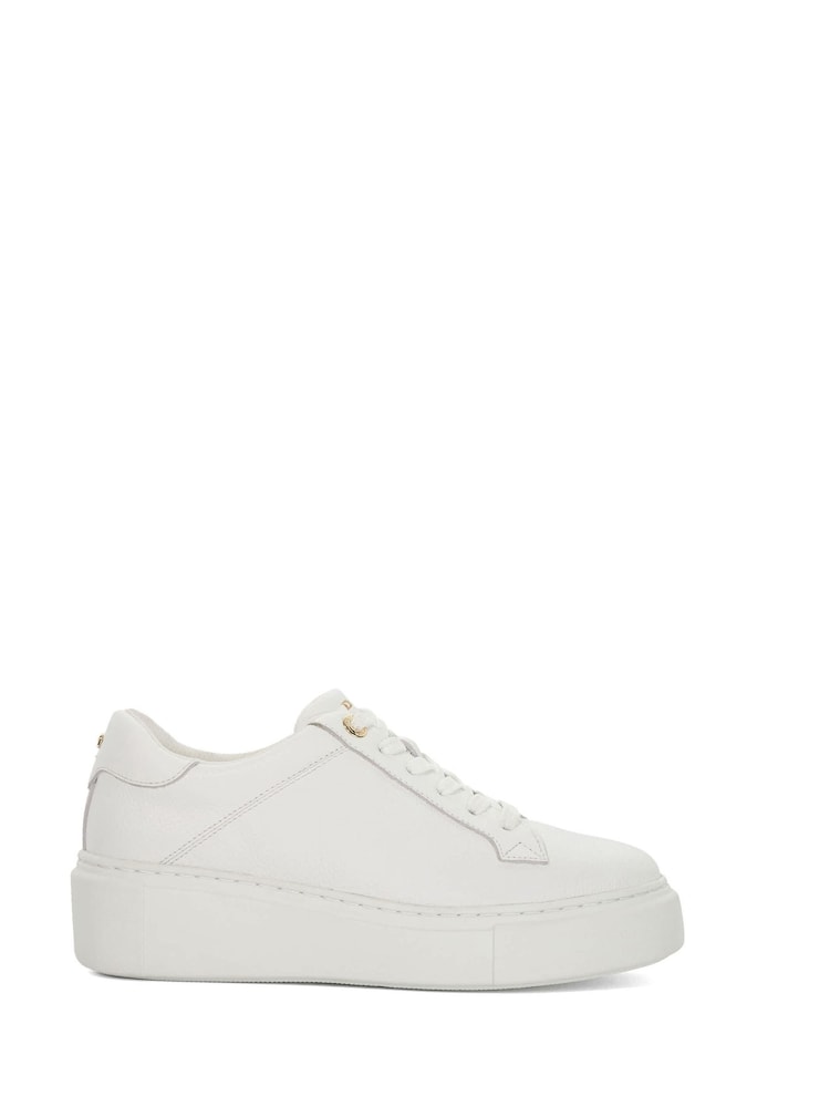 Dune London White Evienne Trainers - Image 2 of 5