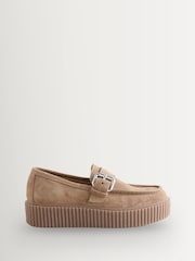 Weekend MaxMara Brown Navetta Suede Mocc Toe Shoes - Image 1 of 5
