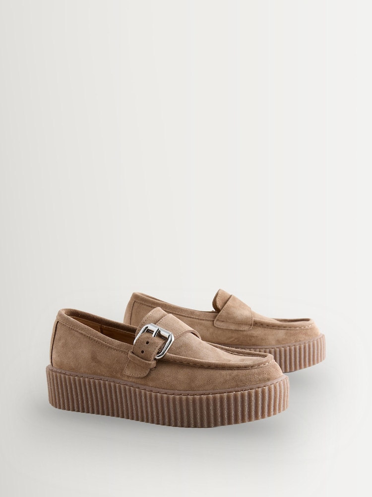 Weekend MaxMara Brown Navetta Suede Mocc Toe Shoes - Image 2 of 5 Weekend MaxMara Brown Navetta Suede Mocc Toe Shoes - Image 2 of 5
