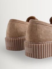 Weekend MaxMara Brown Navetta Suede Mocc Toe Shoes - Image 5 of 5