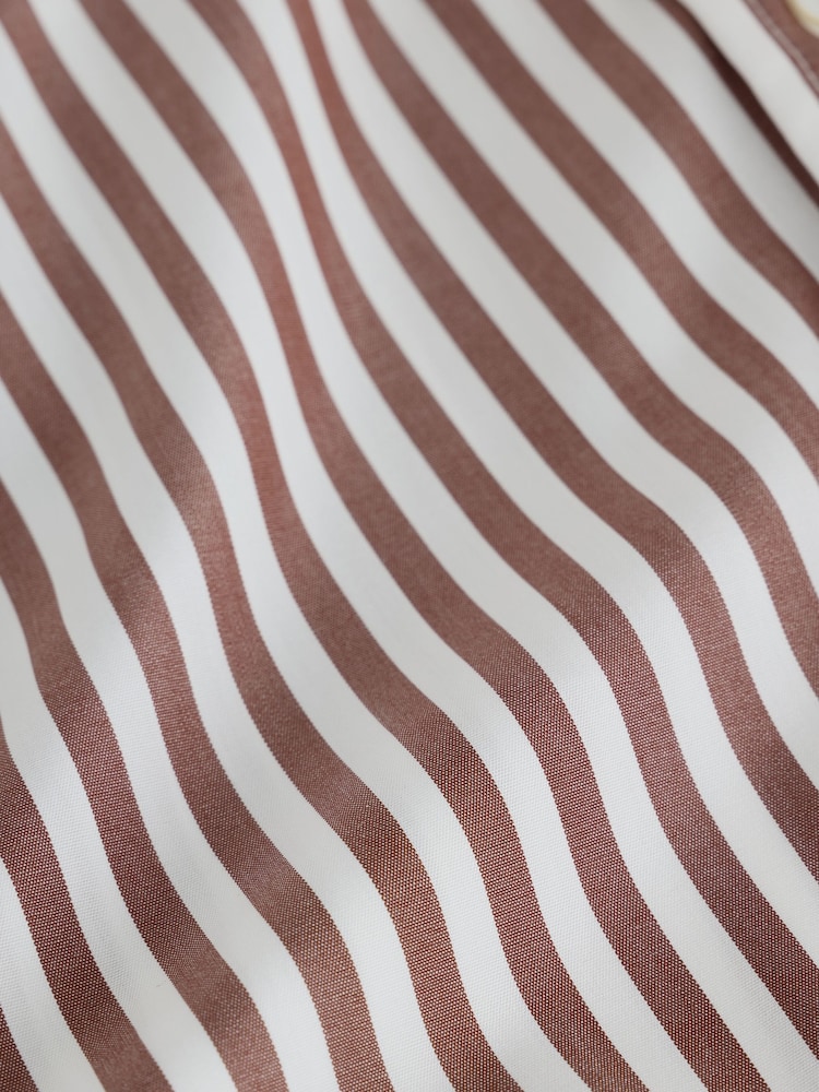 Weekend MaxMara Brown Panetto Stripe Shirt - Image 11 of 11 Weekend MaxMara Brown Panetto Stripe Shirt - Image 11 of 11