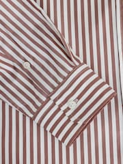 Weekend MaxMara Brown Panetto Stripe Shirt - Image 9 of 11