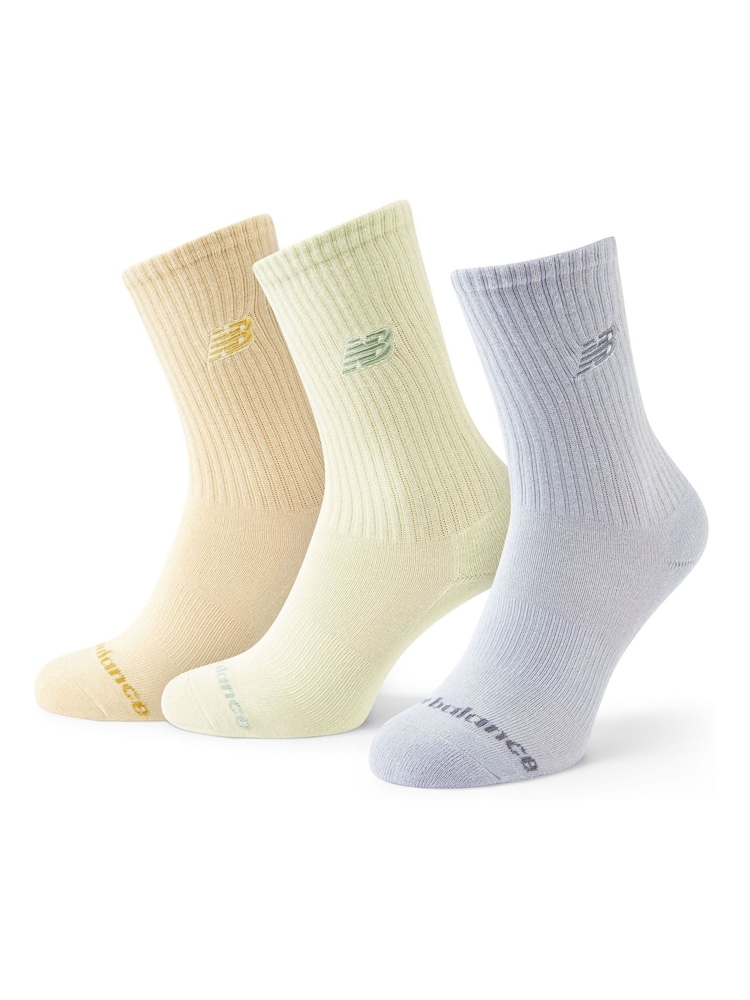 New Balance Light Wash Unisex Performance Everyday Crew Socks 3-Pack - Image 1 of 3