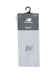 New Balance Light Wash Unisex Performance Everyday Crew Socks 3-Pack - Image 3 of 3