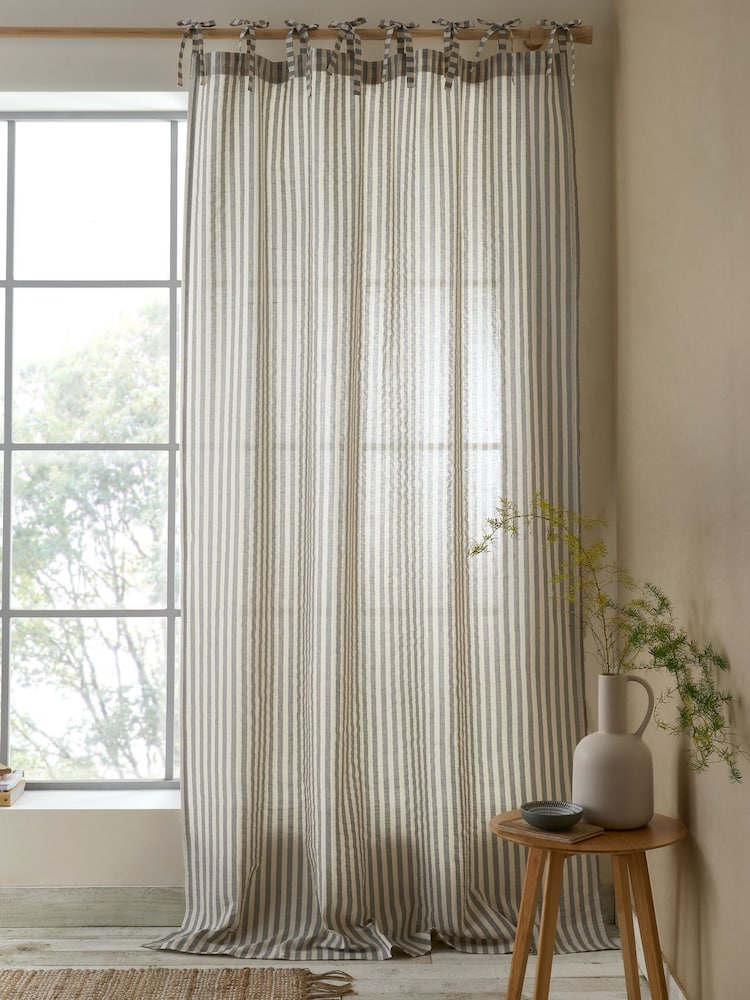 Pineapple Elephant Zanzibar Yarn Dyed Rige Voile Κουρτίνες Panel - Εικόνα 1 από 3