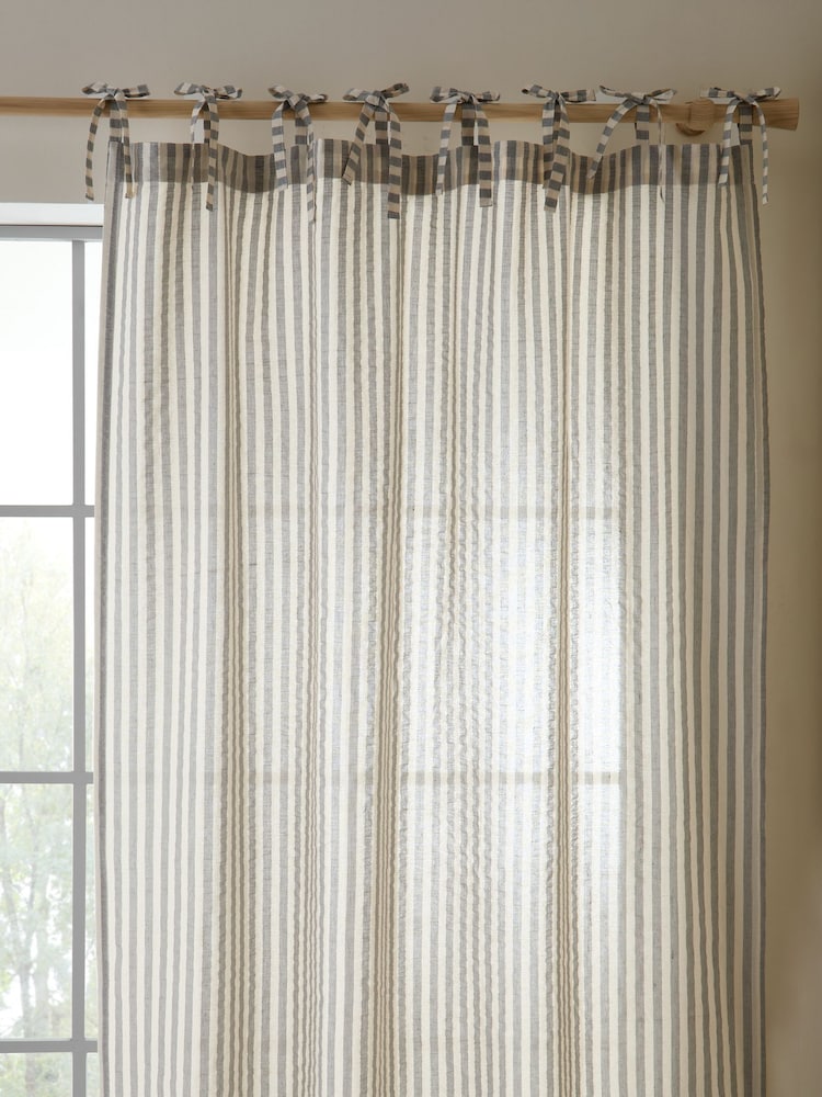 Pineapple Elephant Zanzibar Yarn Dyed Rige Voile Κουρτίνες Panel - Εικόνα 2 από 3