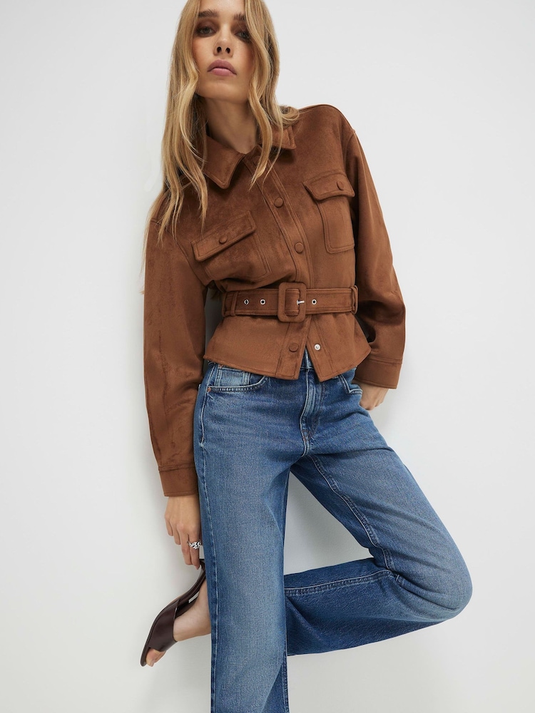 River Island Blue High Waisted Bootcut Leg Jeans - Image 4 of 4