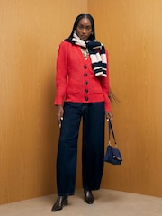 River Island Red Pocket Front V-Neck Cardigan - Image 4 of 4