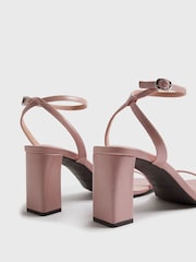 Lyserød - River Island sandaler med blokhæl og rem i Kunstigt ruskind - Billede 5 af 6