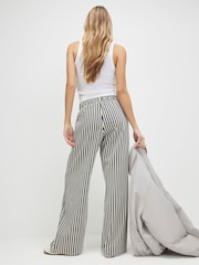 River Island White Wide Leg Striped Trousers - Image 2 of 4