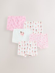Red Bows/Navy Checks Full Brief Cotton Logo Knickers 7 Pack - Image 1 of 8