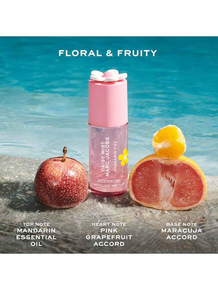 Marc Jacobs Light Pink Daisy Hair & Body Mist 150ml - Image 2 of 5 Marc Jacobs Light Pink Daisy Hair & Body Mist 150ml - Image 2 of 5