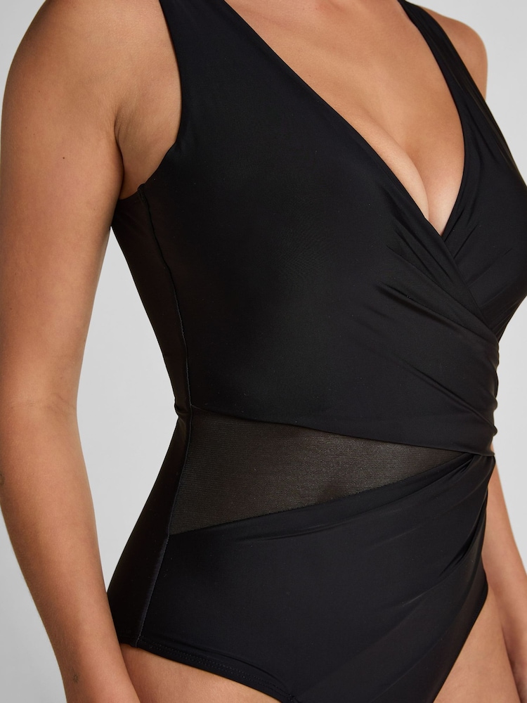 Hunkemöller formender Badeanzug mit Mesh - Bild 2 von 5