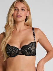 Hunkemoller Black Dorothy Non-Padded Underwired Bra - Image 1 of 5