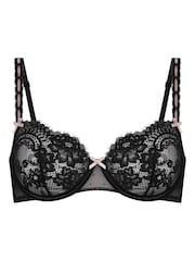 Hunkemoller Black Dorothy Non-Padded Underwired Bra - Image 4 of 5