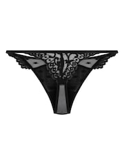 Hunkemöller Black Valora Highleg Thong - Image 4 of 5
