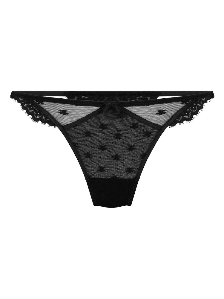 Hunkemöller Black Valora Highleg Thong - Image 5 of 5