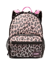 Victoria's Secret Pink Leopard Brown Sequin Backpack - Image 2 of 4