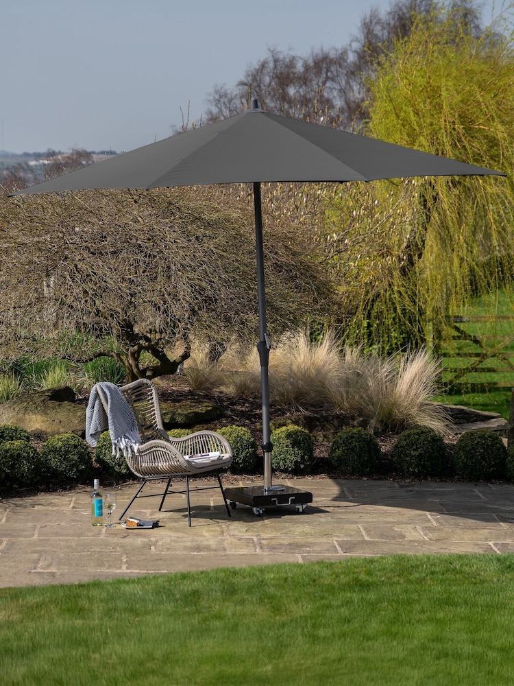 Pacific Anthracite Riva Round Garden Parasol - Image 1 of 6
