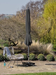 Pacific Anthracite Riva Round Garden Parasol - Image 2 of 6
