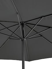 Pacific Anthracite Riva Round Garden Parasol - Image 4 of 6