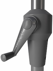 Pacific Anthracite Riva Round Garden Parasol - Image 6 of 6