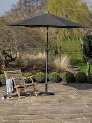 Pacific Anthracite Riva Round Garden Parasol - Image 1 of 6