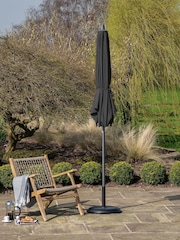 Pacific Anthracite Riva Round Garden Parasol - Image 3 of 6