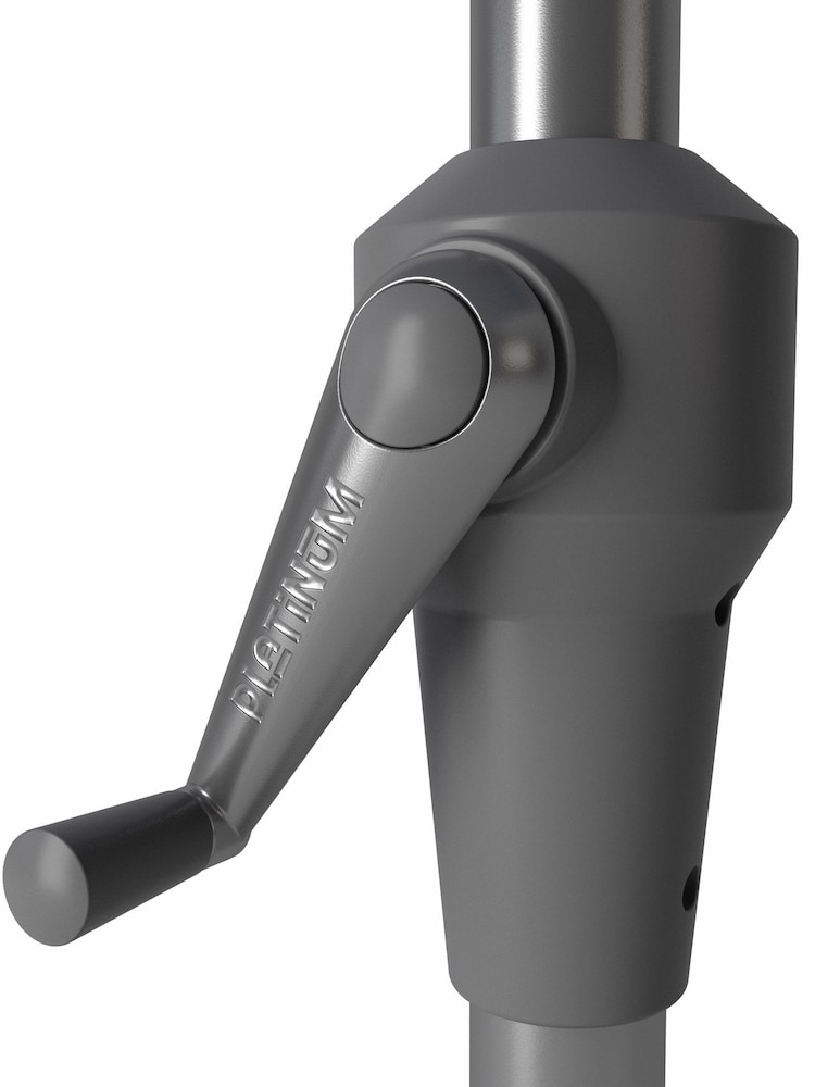 Pacific Anthracite Riva Round Garden Parasol - Image 6 of 6