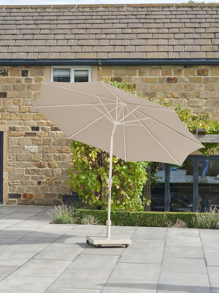 Pacific Champagne Riva Round Garden Parasol - Image 1 of 4