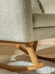 Tutti Bambini Teddy Sage Oscar Luxe Rocking Nursing Chair & Footstool - Image 2 of 7