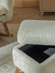 Tutti Bambini Teddy Sage Oscar Luxe Rocking Nursing Chair & Footstool - Image 3 of 7