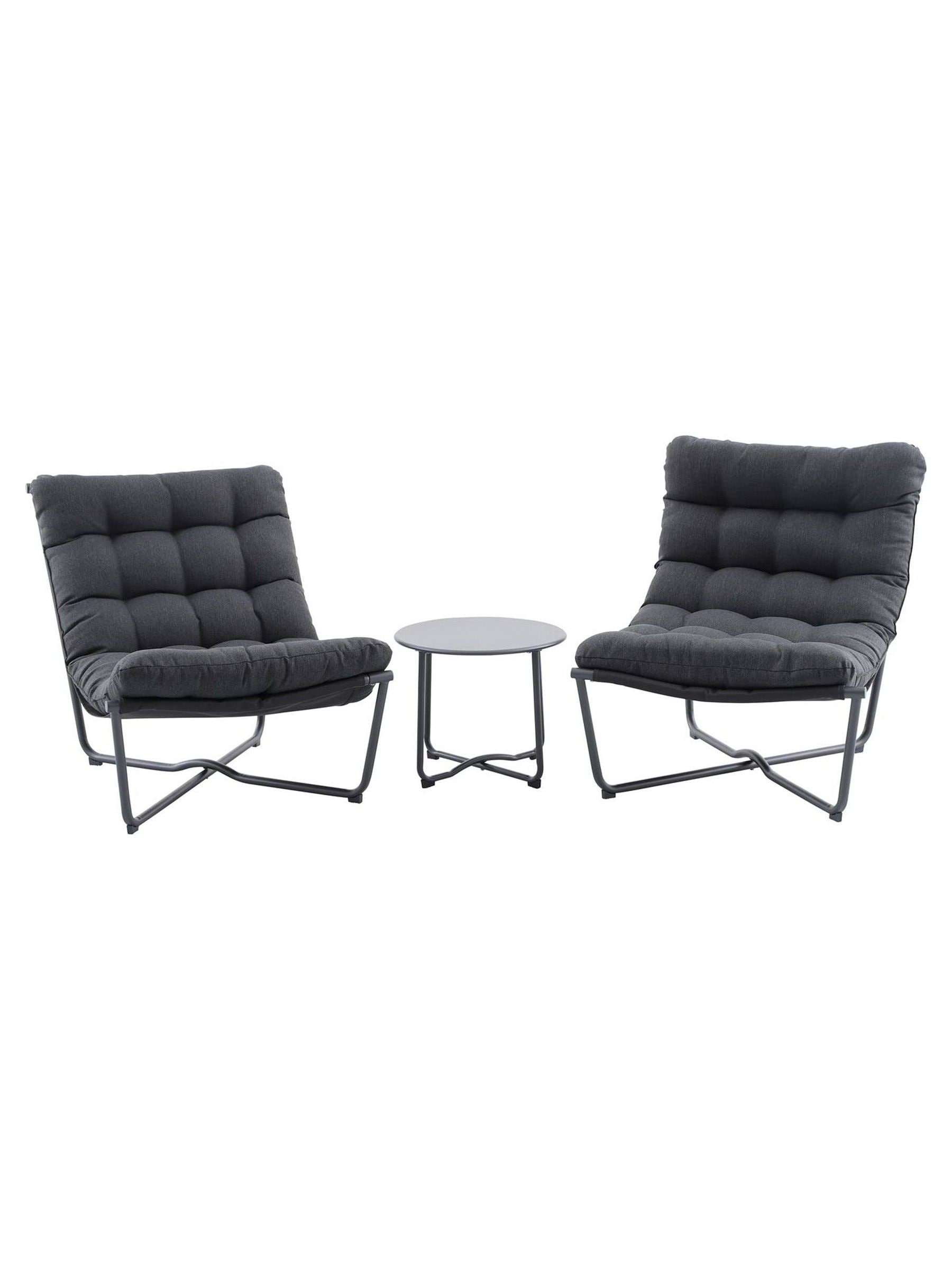 Buy Pacific Anthracite Clermont Outdoor Lounging Set from the Next