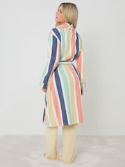 Pastel rayé - Robe de chambre mi-longue Threadbare Towelling - Image 3 de 4