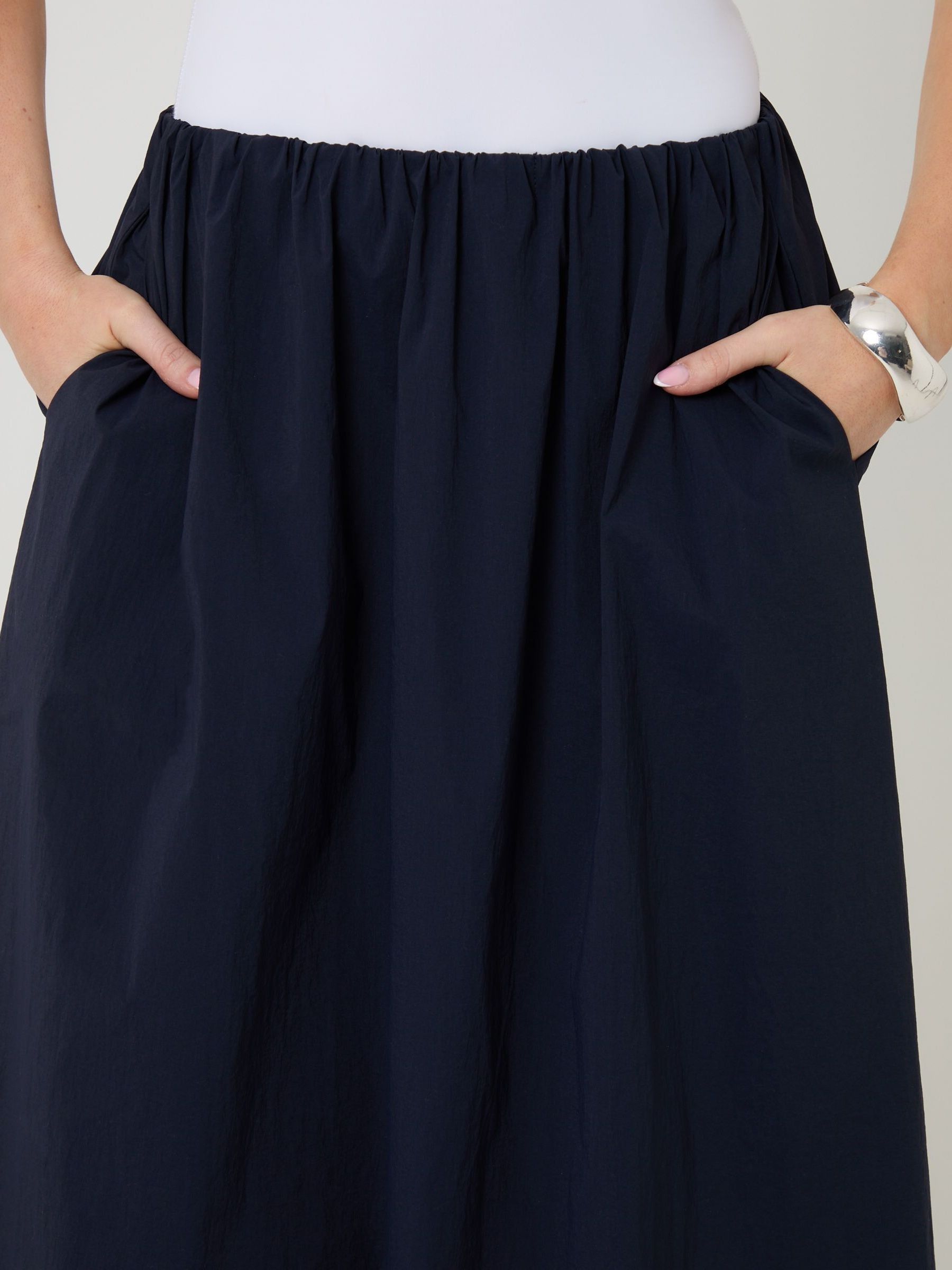 Buy Threadbare Blue Gathered Waist Maxi Skirt from the Next UK
