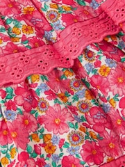 Monsoon Pink Floral Print Tiered Skirt - Image 4 of 4