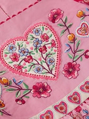 Monsoon Heart Embroidered Floral Print Dress - Imaginea 4 din 4