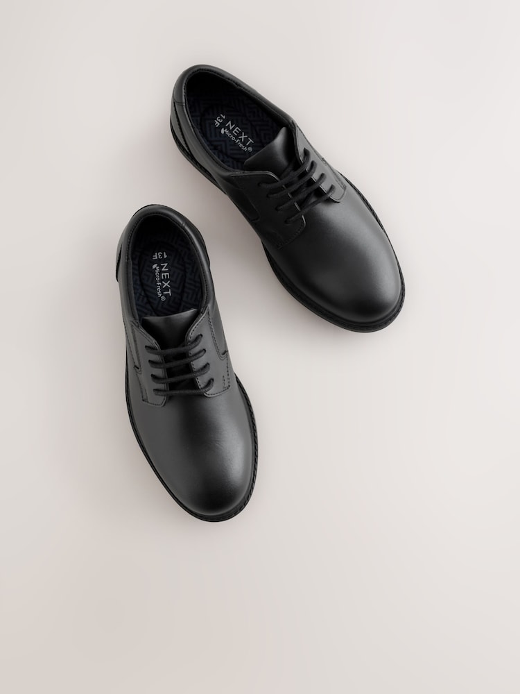 Black Standard Fit (F) Leather Lace-Up School Shoes - Image 6 of 6 Black Standard Fit (F) Leather Lace-Up School Shoes - Image 6 of 6