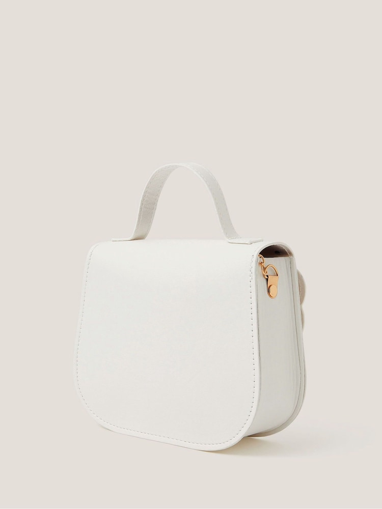 Monsoon White Scallop Pearl Twist Lock Bag - Image 2 of 4