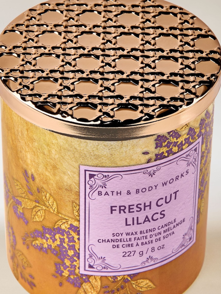Bath & Body Works Fresh Cut Lilacs Single Wick Candle 227g - Image 2 of 2 Bath & Body Works Fresh Cut Lilacs Single Wick Candle 227g - Image 2 of 2