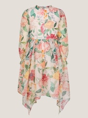 فستان Agnes شيفون بنقشة زهور بأكمام طويلة من Monsoon - صورة 3 من 3