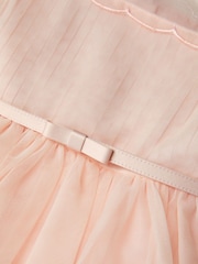 Monsoon Pink Gracia Embroidered Yoke Tulle Dress - Image 4 of 4