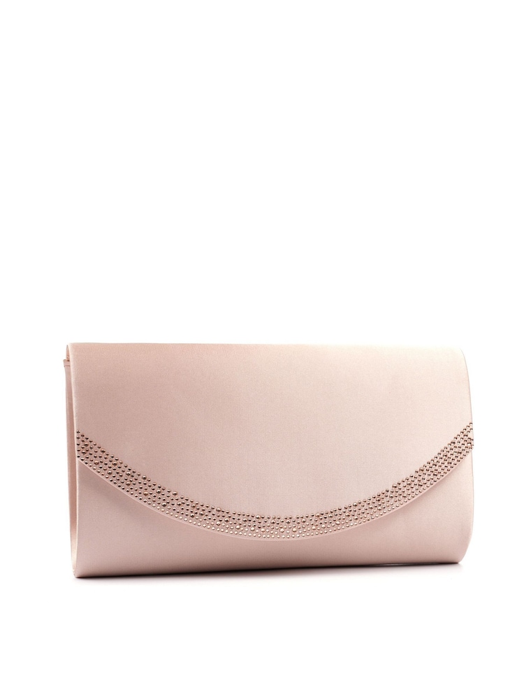 Lunar Nude Nina Clutch with Detachable Strap - Image 1 of 3 Lunar Nude Nina Clutch with Detachable Strap - Image 1 of 3