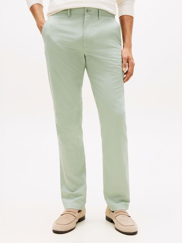 Tommy Hilfiger Green Denton Straight Leg Twill Chinos - Image 1 of 5