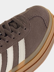 adidas Originals Brown/White Gazelle Bold Junior Trainers - Image 7 of 8