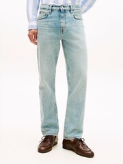 Tommy Hilfiger Blue Dover Whiskered Regular Straight Leg Jeans - Image 1 of 5