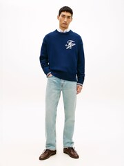 Tommy Hilfiger Blue Dover Whiskered Regular Straight Leg Jeans - Image 2 of 5