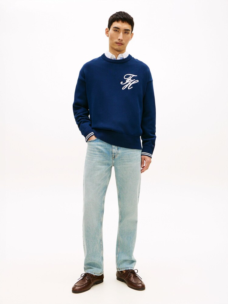 Tommy Hilfiger Blue Dover Whiskered Regular Straight Leg Jeans - Image 2 of 5 Tommy Hilfiger Blue Dover Whiskered Regular Straight Leg Jeans - Image 2 of 5